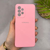 قاب گوشی Galaxy A33 سامسونگ سیلیکونی اورجینال پاک کنی سورا SORA درجه یک زیربسته صورتی کد 165263