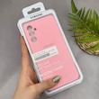قاب گوشی Galaxy A34 سامسونگ سیلیکونی اورجینال پاک کنی سورا SORA درجه یک زیربسته صورتی کد 165264