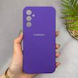 قاب گوشی Galaxy A34 سامسونگ سیلیکونی اورجینال پاک کنی سورا SORA درجه یک زیربسته بنفش کد 165266