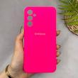 قاب گوشی Galaxy A34 سامسونگ سیلیکونی اورجینال پاک کنی سورا SORA درجه یک زیربسته سرخابی کد 165267
