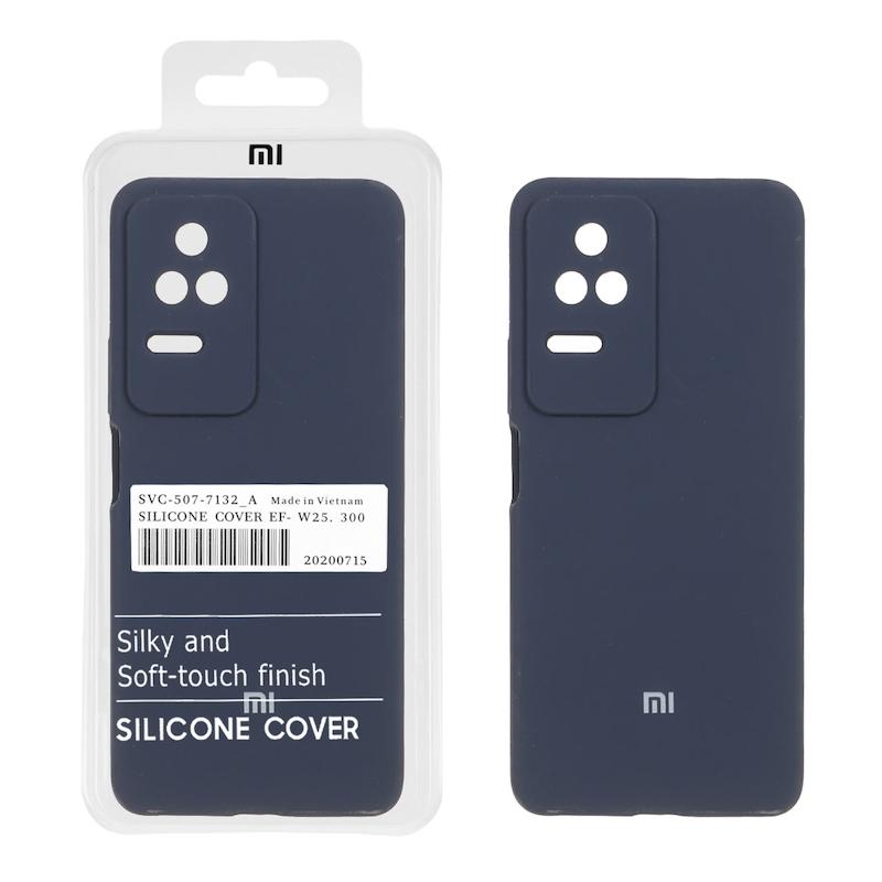 قاب گوشی Poco F4 - Redmi K40S شیائومی سیلیکونی اورجینال پاک کنی سورا SORA درجه یک زیربسته سرمه ای کد 180359
