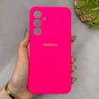 قاب گوشی Galaxy A35 سامسونگ سیلیکونی اورجینال پاک کنی سورا SORA درجه یک زیربسته سرخابی کد 165272