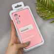 قاب گوشی Galaxy A35 سامسونگ سیلیکونی اورجینال پاک کنی سورا SORA درجه یک زیربسته صورتی کد 165273