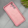 قاب گوشی Galaxy A35 سامسونگ سیلیکونی اورجینال پاک کنی سورا SORA درجه یک زیربسته صورتی کد 165273