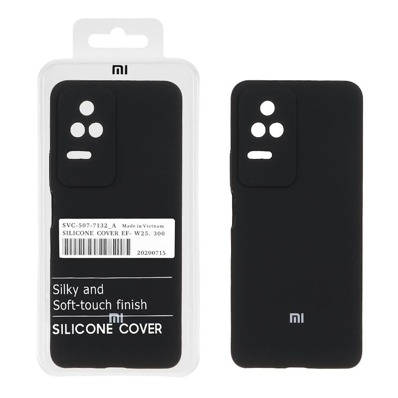 قاب گوشی Poco F4 - Redmi K40S شیائومی سیلیکونی اورجینال پاک کنی سورا SORA درجه یک زیربسته مشکی کد 180361
