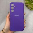 قاب گوشی Galaxy A35 سامسونگ سیلیکونی اورجینال پاک کنی سورا SORA درجه یک زیربسته بنفش کد 165275
