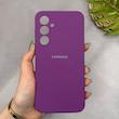 قاب گوشی Galaxy A35 سامسونگ سیلیکونی اورجینال پاک کنی سورا SORA درجه یک زیربسته بنفش کد 165276