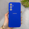 قاب گوشی Galaxy A35 سامسونگ سیلیکونی اورجینال پاک کنی سورا SORA درجه یک زیربسته آبی کاربنی کد 165279