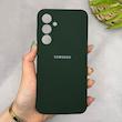 قاب گوشی Galaxy A35 سامسونگ سیلیکونی اورجینال پاک کنی سورا SORA درجه یک زیربسته سبز تیره کد 165280