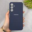 قاب گوشی Galaxy A35 سامسونگ سیلیکونی اورجینال پاک کنی سورا SORA درجه یک زیربسته سرمه ای کد 165281
