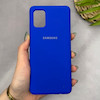 قاب گوشی Galaxy A51 سامسونگ سیلیکونی اورجینال پاک کنی سورا SORA درجه یک زیربسته آبی کاربنی کد 165282