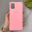 قاب گوشی Galaxy A51 سامسونگ سیلیکونی اورجینال پاک کنی سورا SORA درجه یک زیربسته صورتی کد 165283