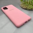قاب گوشی Galaxy A51 سامسونگ سیلیکونی اورجینال پاک کنی سورا SORA درجه یک زیربسته صورتی کد 165283