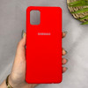 قاب گوشی Galaxy A51 سامسونگ سیلیکونی اورجینال پاک کنی سورا SORA درجه یک زیربسته قرمز کد 165289
