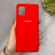 قاب گوشی Galaxy A51 سامسونگ سیلیکونی اورجینال پاک کنی سورا SORA درجه یک زیربسته قرمز کد 165289