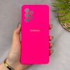 قاب گوشی Galaxy A53 سامسونگ سیلیکونی اورجینال پاک کنی سورا SORA درجه یک زیربسته سرخابی کد 165291