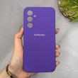 قاب گوشی Galaxy A54 سامسونگ سیلیکونی اورجینال پاک کنی سورا SORA درجه یک زیربسته بنفش کد 165301