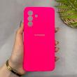 قاب گوشی Galaxy A56 سامسونگ سیلیکونی اورجینال پاک کنی سورا SORA درجه یک زیربسته سرخابی کد 165305