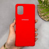قاب گوشی Galaxy A71 سامسونگ سیلیکونی اورجینال پاک کنی سورا SORA درجه یک زیربسته قرمز کد 165311