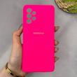قاب گوشی Galaxy A73 سامسونگ سیلیکونی اورجینال پاک کنی سورا SORA درجه یک زیربسته سرخابی کد 165315