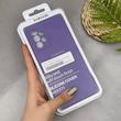 قاب گوشی Galaxy A73 سامسونگ سیلیکونی اورجینال پاک کنی سورا SORA درجه یک زیربسته بنفش کد 165317