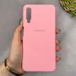 قاب گوشی Galaxy A7 2018 - A750 سامسونگ سیلیکونی اورجینال پاک کنی سورا SORA درجه یک زیربسته صورتی کد 165320
