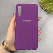 قاب گوشی Galaxy A7 2018 - A750 سامسونگ سیلیکونی اورجینال پاک کنی سورا SORA درجه یک زیربسته بنفش کد 165327