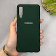 قاب گوشی Galaxy A7 2018 - A750 سامسونگ سیلیکونی اورجینال پاک کنی سورا SORA درجه یک زیربسته سبز تیره کد 165329