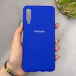 قاب گوشی Galaxy A7 2018 - A750 سامسونگ سیلیکونی اورجینال پاک کنی سورا SORA درجه یک زیربسته آبی کاربنی کد 165331