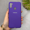 قاب گوشی Galaxy A11 - M11 سامسونگ سیلیکونی اورجینال پاک کنی سورا SORA درجه یک زیربسته بنفش کد 165337