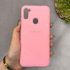 قاب گوشی Galaxy A11 - M11 سامسونگ سیلیکونی اورجینال پاک کنی سورا SORA درجه یک زیربسته صورتی کد 165342