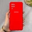 قاب گوشی Galaxy A12 - M12 سامسونگ سیلیکونی اورجینال پاک کنی سورا SORA درجه یک زیربسته قرمز کد 165346