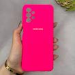 قاب گوشی Galaxy A13 4G سامسونگ سیلیکونی اورجینال پاک کنی سورا SORA درجه یک زیربسته سرخابی کد 165348
