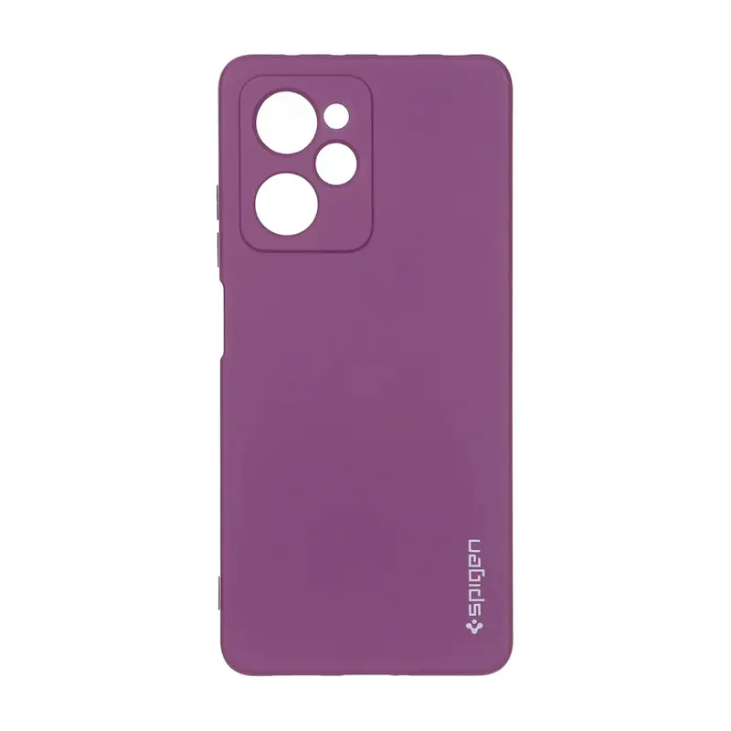 قاب گوشی Poco X5 Pro شیائومی سیلیکونی ژله ای PC برند SPIGEN اسپیگن بنفش کد 180399