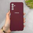 قاب گوشی Galaxy A13 5G - A04S سامسونگ سیلیکونی اورجینال پاک کنی سورا SORA درجه یک زیربسته زرشکی کد 165358