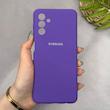 قاب گوشی Galaxy A13 5G - A04S سامسونگ سیلیکونی اورجینال پاک کنی سورا SORA درجه یک زیربسته بنفش کد 165360