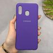 قاب گوشی Galaxy A20 - A30 سامسونگ سیلیکونی اورجینال پاک کنی سورا SORA درجه یک زیربسته بنفش کد 165366