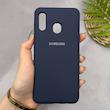 قاب گوشی Galaxy A20 - A30 سامسونگ سیلیکونی اورجینال پاک کنی سورا SORA درجه یک زیربسته سرمه ای کد 165370