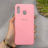 قاب گوشی Galaxy A20 - A30 سامسونگ سیلیکونی اورجینال پاک کنی سورا SORA درجه یک زیربسته صورتی کد 165373