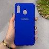 قاب گوشی Galaxy A20 - A30 سامسونگ سیلیکونی اورجینال پاک کنی سورا SORA درجه یک زیربسته آبی کاربنی کد 165375
