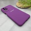 قاب گوشی Galaxy A23 سامسونگ سیلیکونی اورجینال پاک کنی سورا SORA درجه یک زیربسته بنفش کد 165382