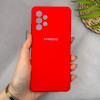 قاب گوشی Galaxy A32 4G سامسونگ سیلیکونی اورجینال پاک کنی سورا SORA درجه یک زیربسته قرمز کد 165385