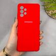 قاب گوشی Galaxy A32 4G سامسونگ سیلیکونی اورجینال پاک کنی سورا SORA درجه یک زیربسته قرمز کد 165385