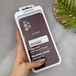قاب گوشی Galaxy A32 5G سامسونگ سیلیکونی اورجینال پاک کنی سورا SORA درجه یک زیربسته زرشکی کد 165387