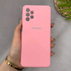 قاب گوشی Galaxy A32 5G سامسونگ سیلیکونی اورجینال پاک کنی سورا SORA درجه یک زیربسته صورتی کد 165390