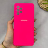 قاب گوشی Galaxy A52 4G - A52 5G - A52S سامسونگ سیلیکونی اورجینال پاک کنی سورا SORA درجه یک زیربسته سرخابی کد 165399