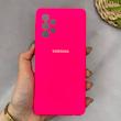 قاب گوشی Galaxy A52 4G - A52 5G - A52S سامسونگ سیلیکونی اورجینال پاک کنی سورا SORA درجه یک زیربسته سرخابی کد 165399
