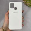 قاب گوشی Galaxy M31 - M31 Prime سامسونگ سیلیکونی اورجینال پاک کنی سورا SORA درجه یک زیربسته سفید کد 165408