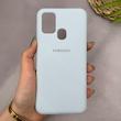 قاب گوشی Galaxy M31 - M31 Prime سامسونگ سیلیکونی اورجینال پاک کنی سورا SORA درجه یک زیربسته آبی روشن کد 165409
