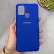 قاب گوشی Galaxy M31 - M31 Prime سامسونگ سیلیکونی اورجینال پاک کنی سورا SORA درجه یک زیربسته آبی کاربنی کد 165410